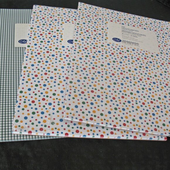 Lot Paper Packs, celebration, gingham Paper&Stickers - Picture 2 of 6